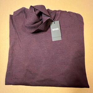 Hugo Boss Musso-P Slim-Fit Roll-Neck Sweater in Mercerized Virgin Wool size M